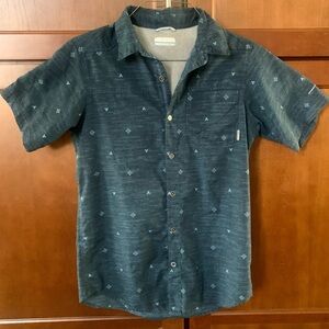 Columbia Sportswear Men’s Blue Button Down Short Sleeved Shirt Size S/P